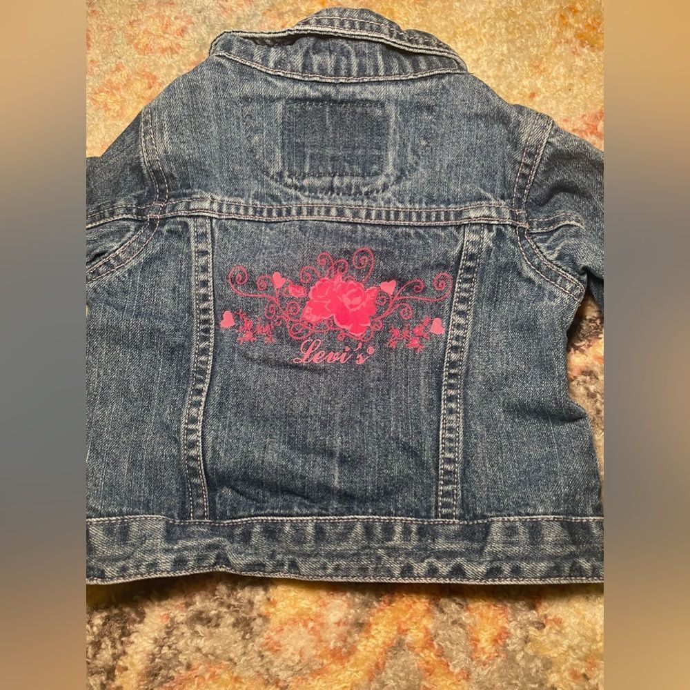 Levi’s Vintage Jean Jacket Button Down 9M girls PINk - Picture 3 of 7